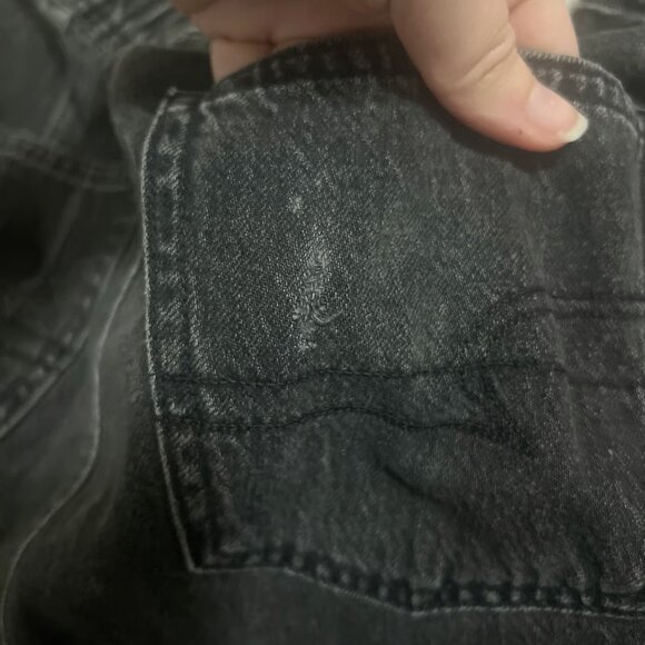 American Eagle High Waisted Mom Jean‎ Shorts Black Size 00 - Picture 6 of 6